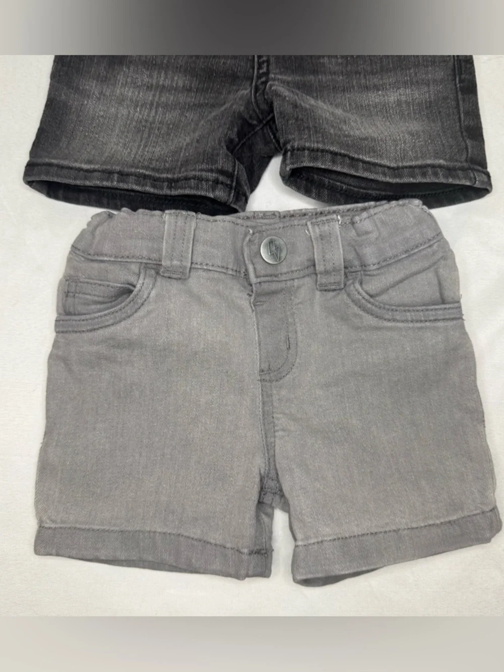 2-Pairs of Toddler Shorts Black & Gray